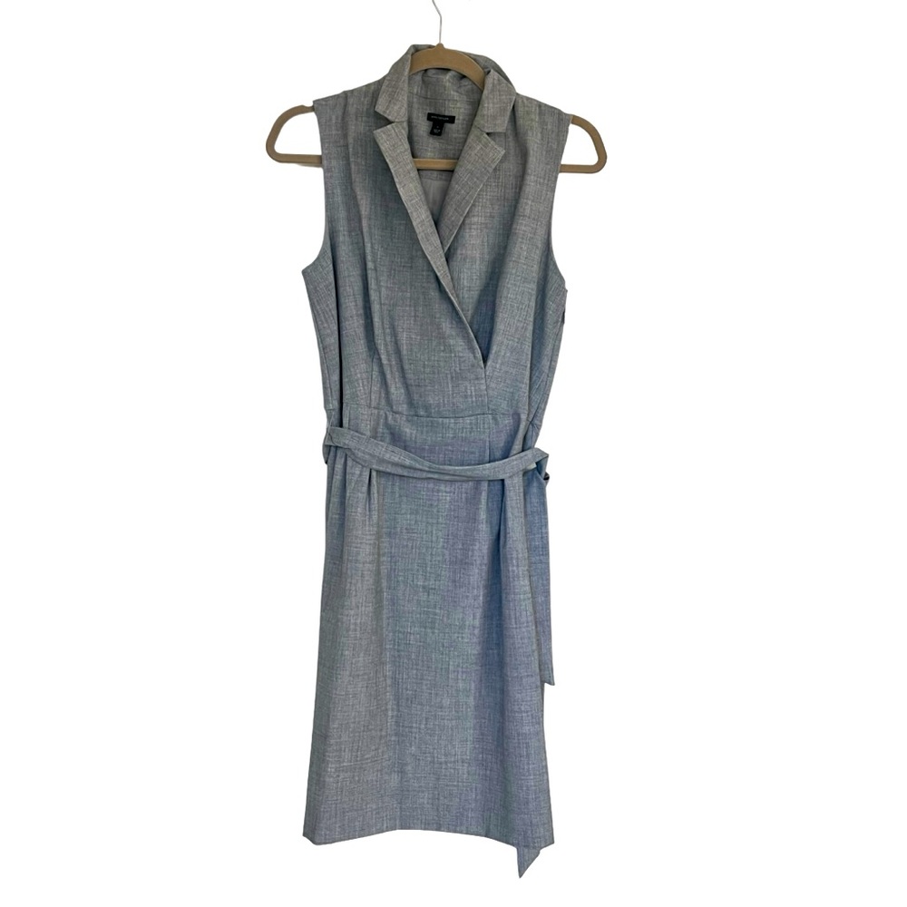 Ann Taylor grey sleeveless shirt dress, Size 8 $20